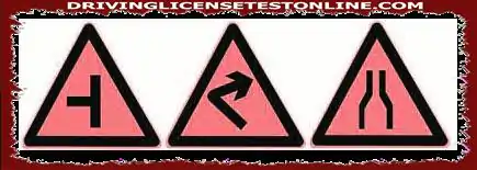 Функција ове врсте знакова је да возача упозори на опасност испред возила и да настави опрезно.