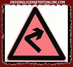 The meaning of this sign is to warn that there are obstacles in the road ahead and that the vehicle slows down and detours.