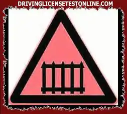 The meaning of this sign is to remind the vehicle driver that there is an unguarded...