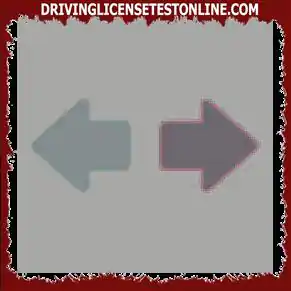 Encienda el interruptor de la señal de giro a la izquierda, como se muestra- se enciende.