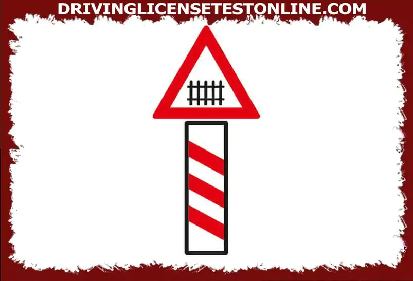 At what distance do you have to expect the level crossing ?