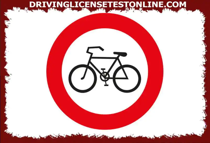 ¿Está permitido empujar una bicicleta después de esta señal de tráfico? ?