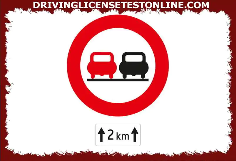 From this traffic sign onwards, you are allowed to overtake a truck driving in the right-hand lane ?