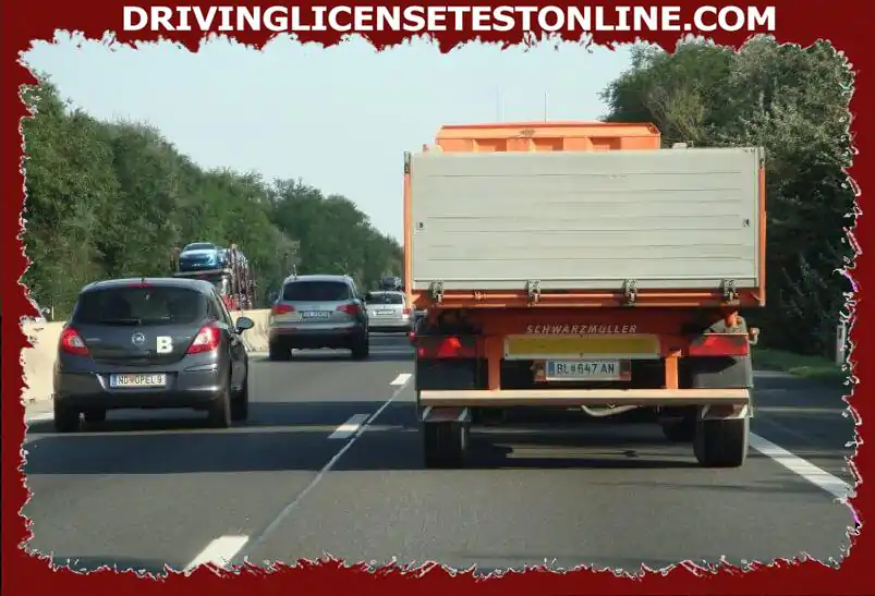 You are driving your vehicle combination on a motorway . The vehicles driving in front of you form an emergency lane . Why should you pay particular attention that your trailer does not protrude into the emergency lane ?