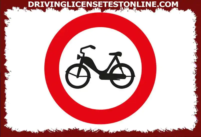 Anda diperbolehkan memasuki jalan ini dengan sepeda motor moped- ?