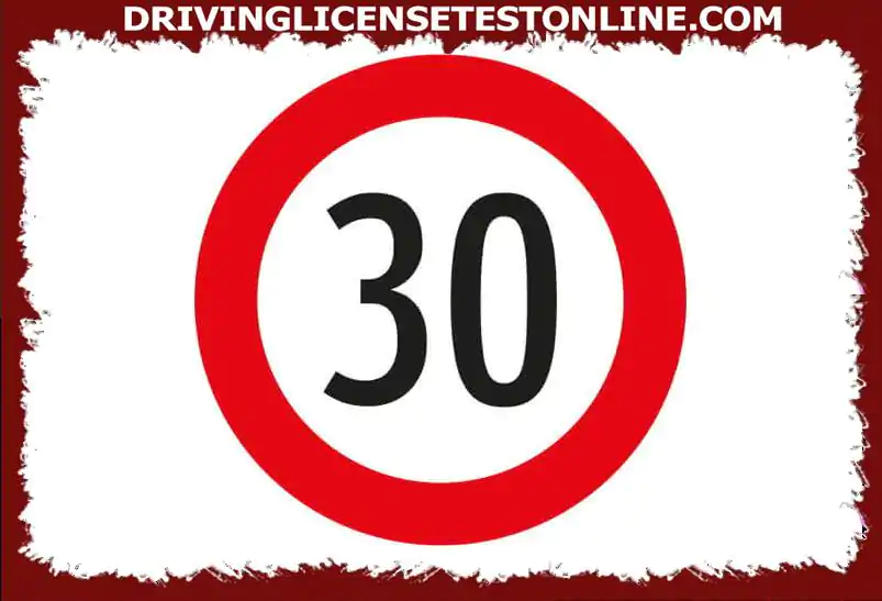 How fast can you drive from this traffic sign ?