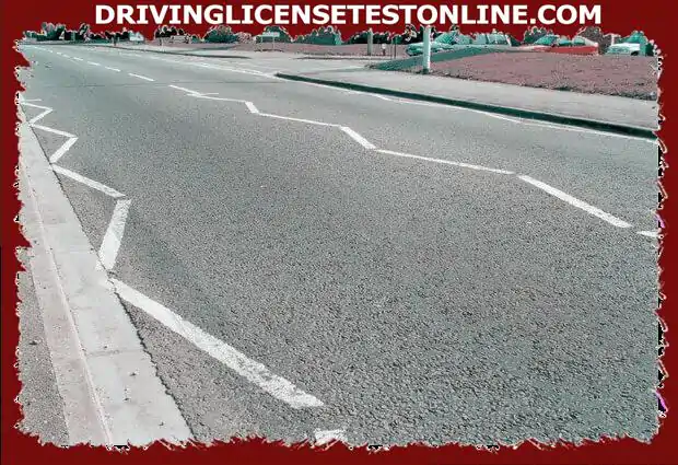Ano ang ibig sabihin ng mga linya ng zigzag na ito sa pedestrian tawiran
