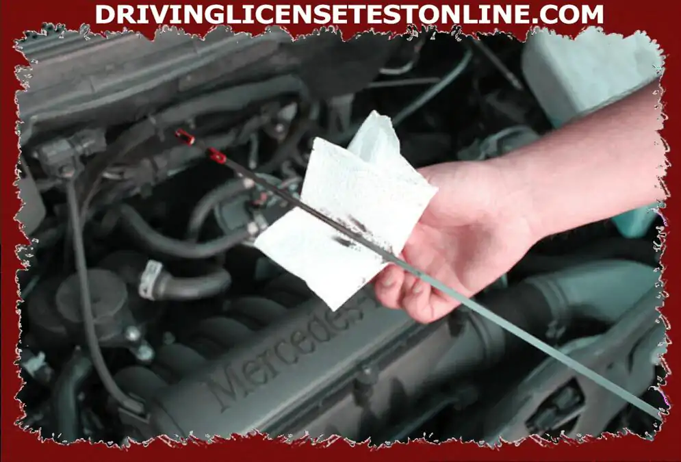 The engine oil dipstick, what is it for ?