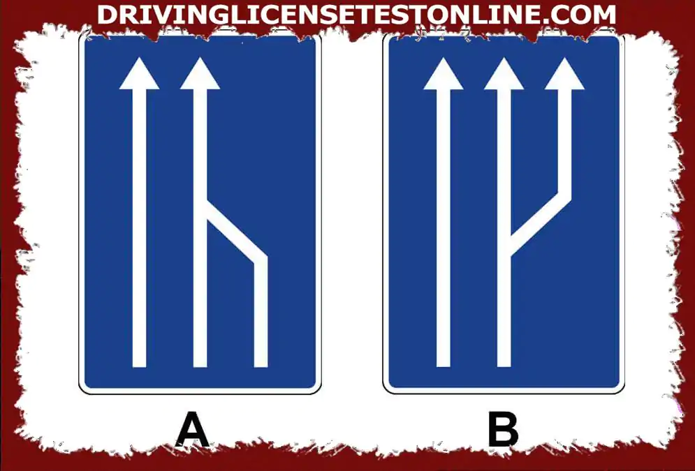 Bu işaretlerden bazıları, ? trafiği için bir şeridin sona erdiğini gösterir.