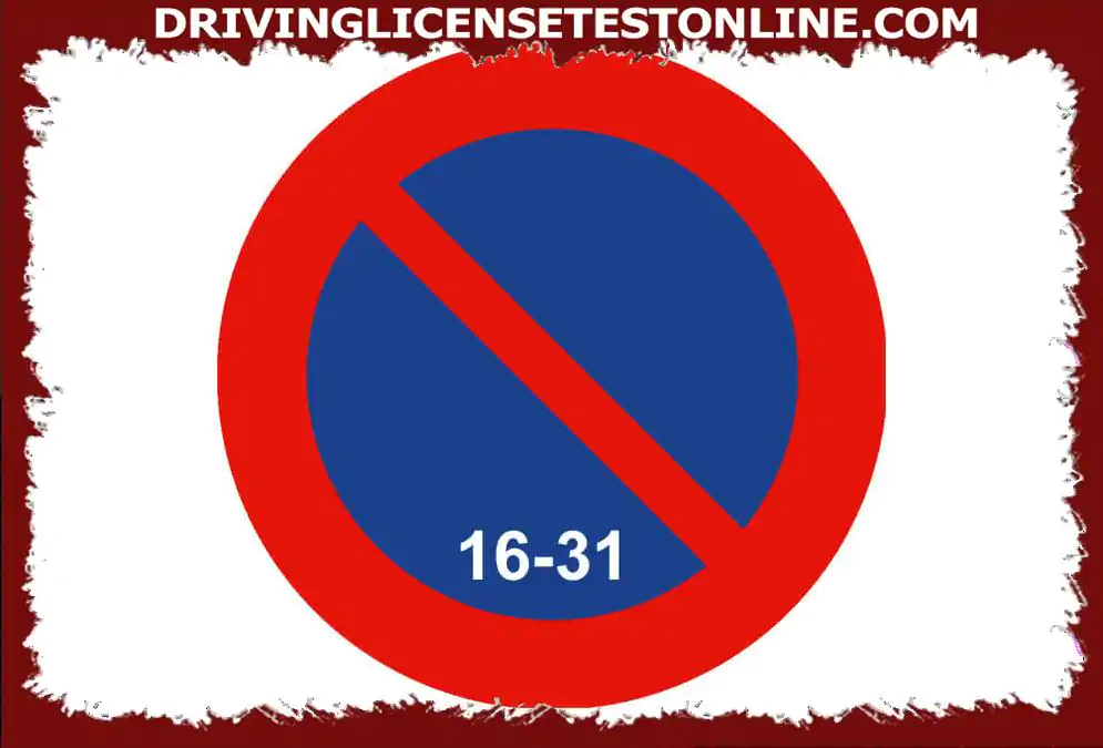Today is the first of the month . Without disturbing other users, you can park your motorcycle next to this sign ?
