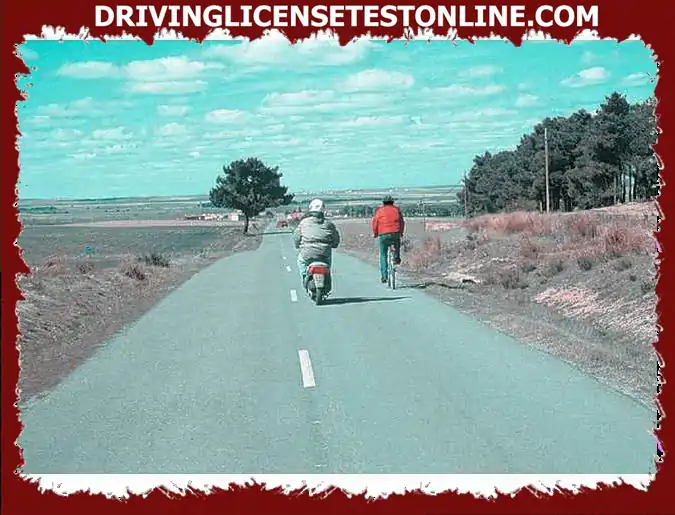 Vilket säkerhetsavstånd i sidled som mopedföraren kommer att lämna när han passerar cyklisten ?