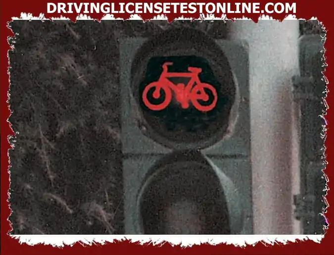 오토바이 운전자는 이 신호등에서 정지해야 합니다 ?