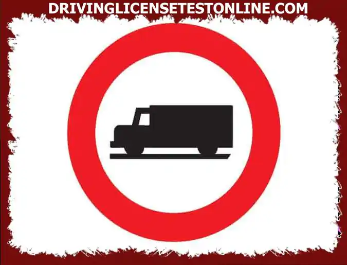 If you drive a truck and are engaged in the transport of goods, you should know that, in view of this signal . . .
