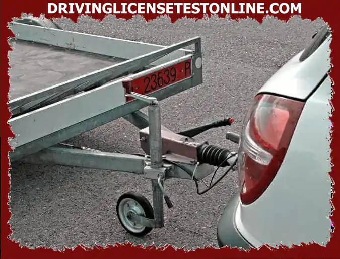 If you intend to hook a trailer to a car, you must take into account that the distance between the rear axle of the car and the front of the trailer cannot be less than .. .