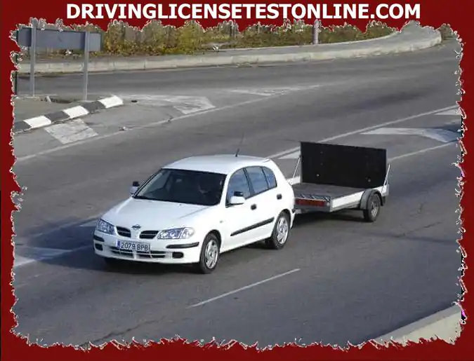 A car with a trailer may not overtake other vehicles . . .