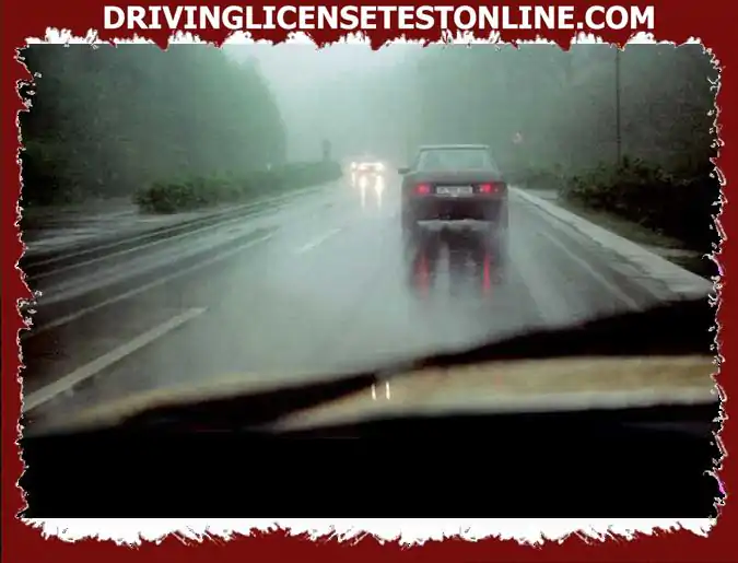 To reduce the dangerous effects of rain on driving, it is necessary to: