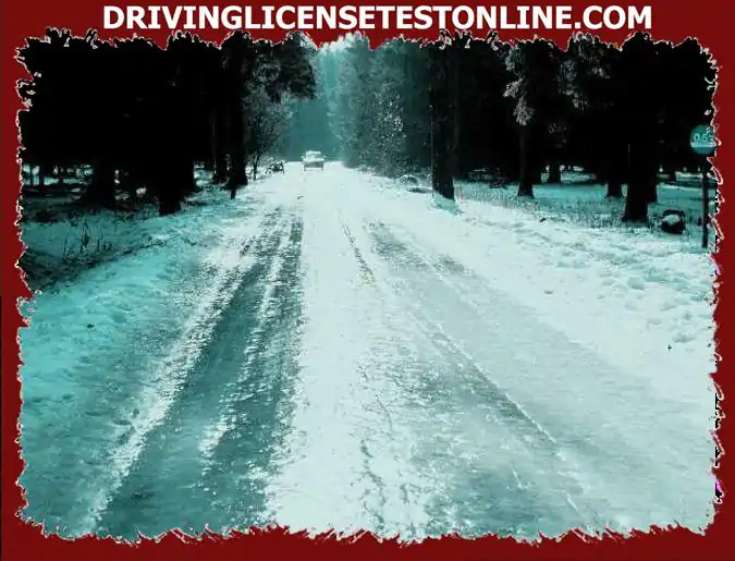 To drive safely on icy roads it is advisable . . .