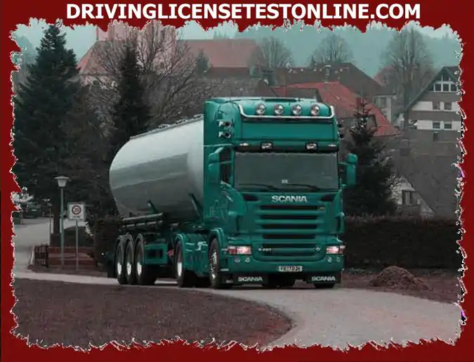 A driver starting to drive tankers should pay special attention . . .