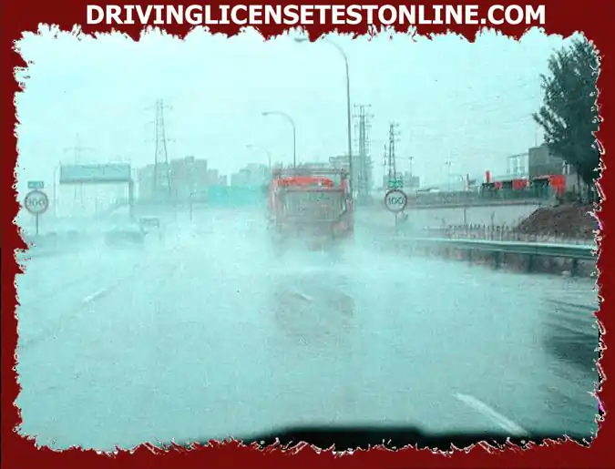 Hlavné nebezpečenstvo jazdy v daždi je . . .
