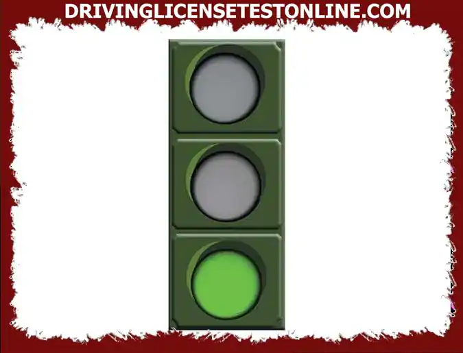 Zelené svetlo kruhového semaforu . . .