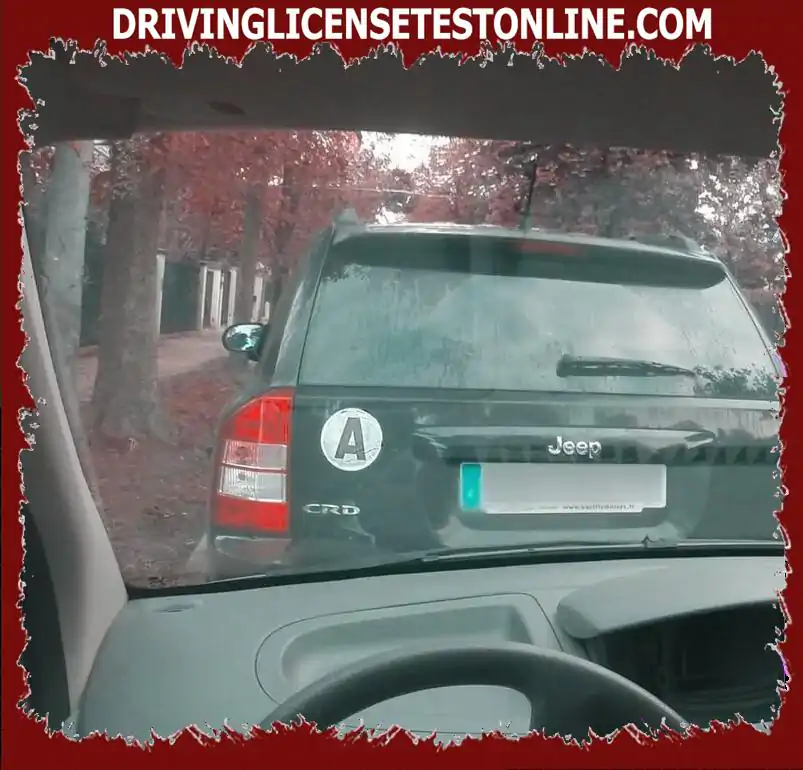 The driver of this vehicle has just passed his license through the traditional course . 
 How...