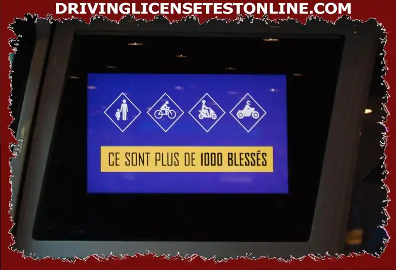 En esta pantalla de un tren en la región de París, podemos saber que en esta región, más de 1000 usuarios vulnerables peatones o vehículos de dos ruedas- resultan heridos en accidentes de tráfico por mes . 
 ¿Qué proporción de víctimas de accidentes de tráfico? son usuarios vulnerables en Île-de-France ?