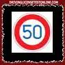 On roads with this sign, ordinary cars can speed up to 50 km / h.