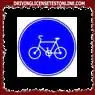 Aquest rètol indica que només hi poden passar bicicletes i vianants.