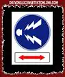 Táto značka označuje, že auto a električka sú v úseku, kde musí byť počuť klaksón.