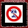 이 그림은 차량 조합- 통행 금지 표지판에 표시되어있는 차량은 통행 할...