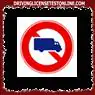 Táto značka označuje, že nemôžu prejsť veľké nákladné vozidlá, určené stredne veľké nákladné vozidlá, veľké špeciálne vozidlá atď. So špecifickou maximálnou nosnosťou alebo vyššou.