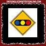 See joonis on hoiatusmärk, mis näitab, et seal on valgusfooriga raudteeületuskoht.
