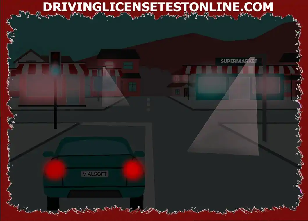 ما الذي يجب أن يكون السائق على دراية به عند القيادة ليلاً على طول شارع تسوق به العديد من مصادر الإضاءة المختلفة ?