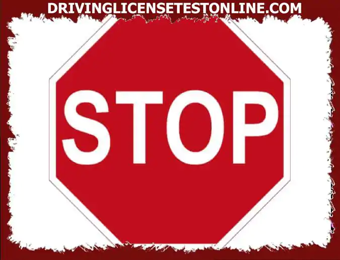 当这个标志没有伴随道路上的白色停止线时，司机必须做什么?