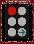 Cuando tenga este semáforo, ¿puede girar a la izquierda ?