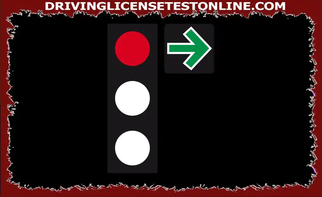 Gdje treba stati na ovom semaforu sa zelenom strelicom prije skretanja udesno ?