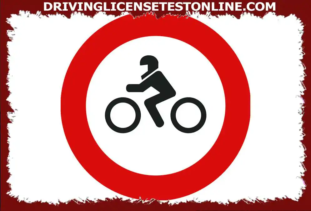 If driving on a road, you find this sign, you can pass if you drive a motorcycle ?