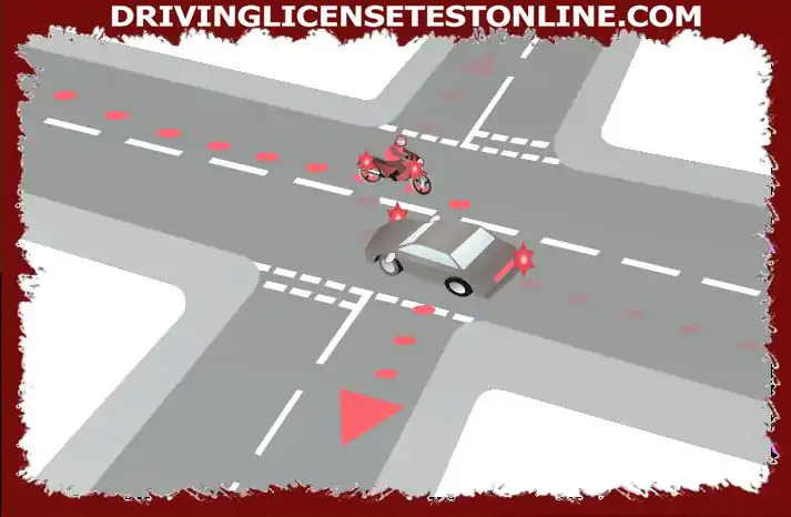 你们都在这个十字路口右转.为什么把车停在你的右边更安全?