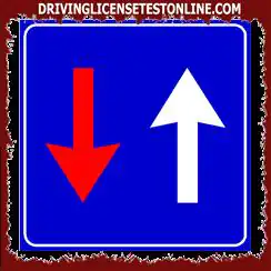 Road signs: | In the presence of the sign shown we can go through the bottleneck, after making...