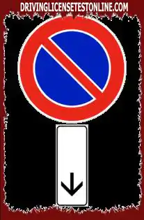 Signalisation routière : | Le panneau indiqué indique le point où se termine l'interdiction de stationnement