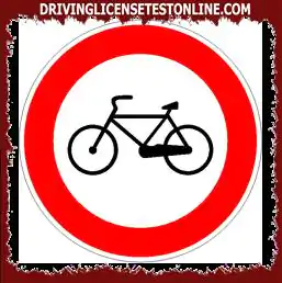 The sign shown | prohibits the transit of pedal quadricycles