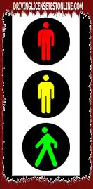 Traffic lights: | The traffic light in the figure indicates an escalator in operation