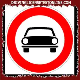 Road signs: | In the presence of the sign shown, the transit of motorized quadricycles is allowed