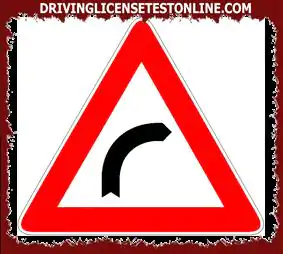 The sign shown | heralds a lane change