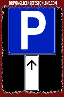Road signs: | The sign shown highlights the beginning of the area where it is possible to park