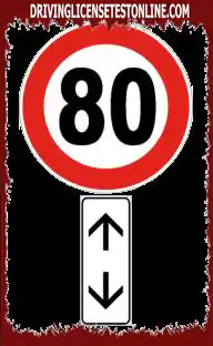 Пътни знаци: | Показаният знак показва продължаване на ограничението за максимална скорост