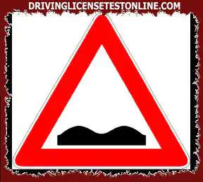 With the sign shown | it is necessary to adjust the speed in relation to the particular...