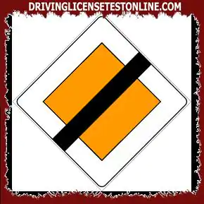 Signalisation routière : | La signalisation illustrée vous invite à la prudence car vous n'avez plus le droit de passage