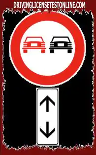 لافتات الطريق | اللافتة التي تظهر تؤكد استمرار حظر التجاوز