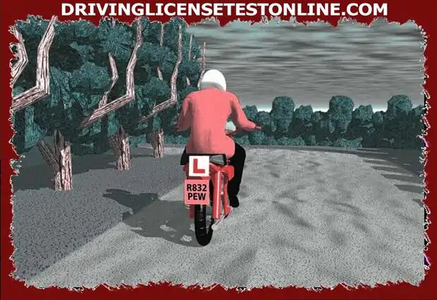 Kas jums jādara, sekojot motorollerim uz sliktas ceļa seguma ?